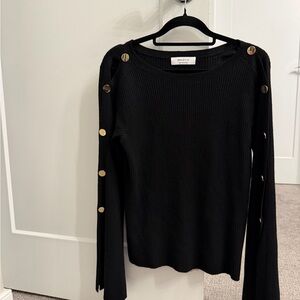 Bailey 44 Black Knit Top